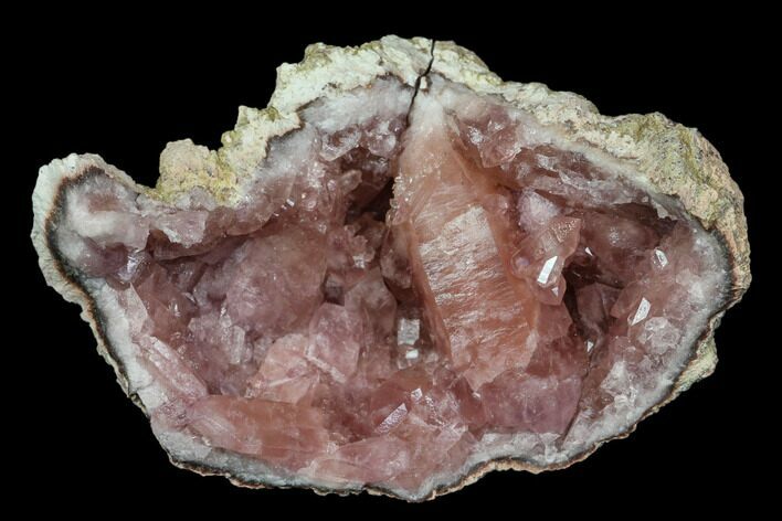 Pink Amethyst Geode Section - Argentina #113315